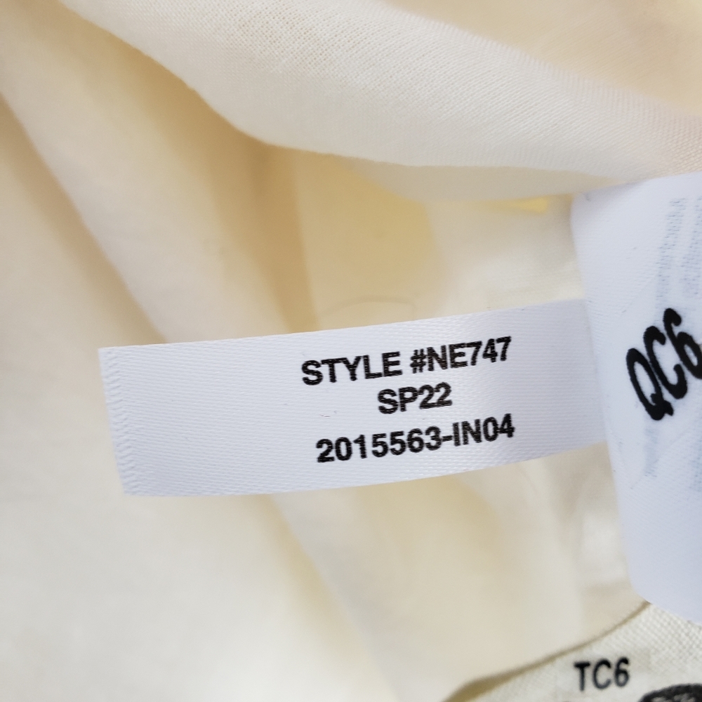 Madewell NWT Poplin Lizzie Babydoll Dress 12 Puffed Sleeves-Tiered Lighthouse - Picture 7 of 15